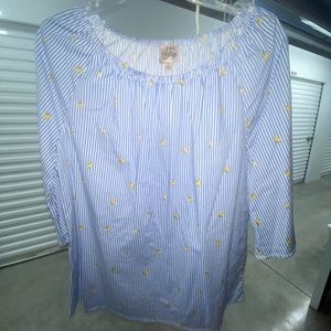 Como Vintage striped blouse